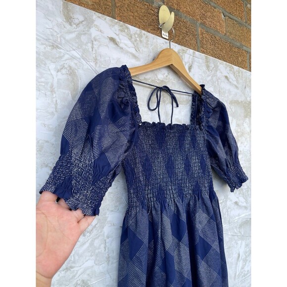 Hill House Home Athena Nap Dress Navy Glitter size small - Picture 3 of 7
